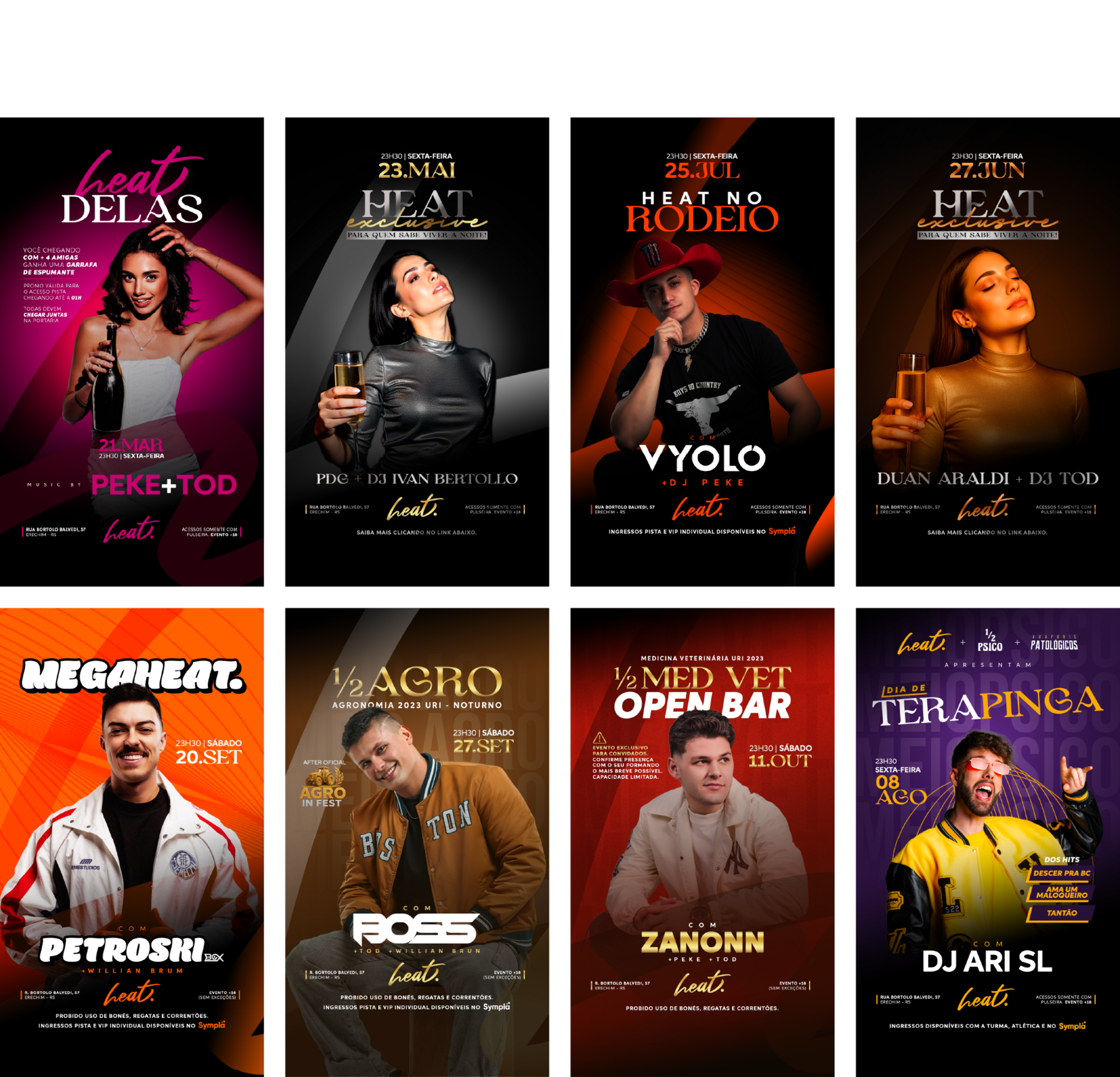 Cartazes da Heat