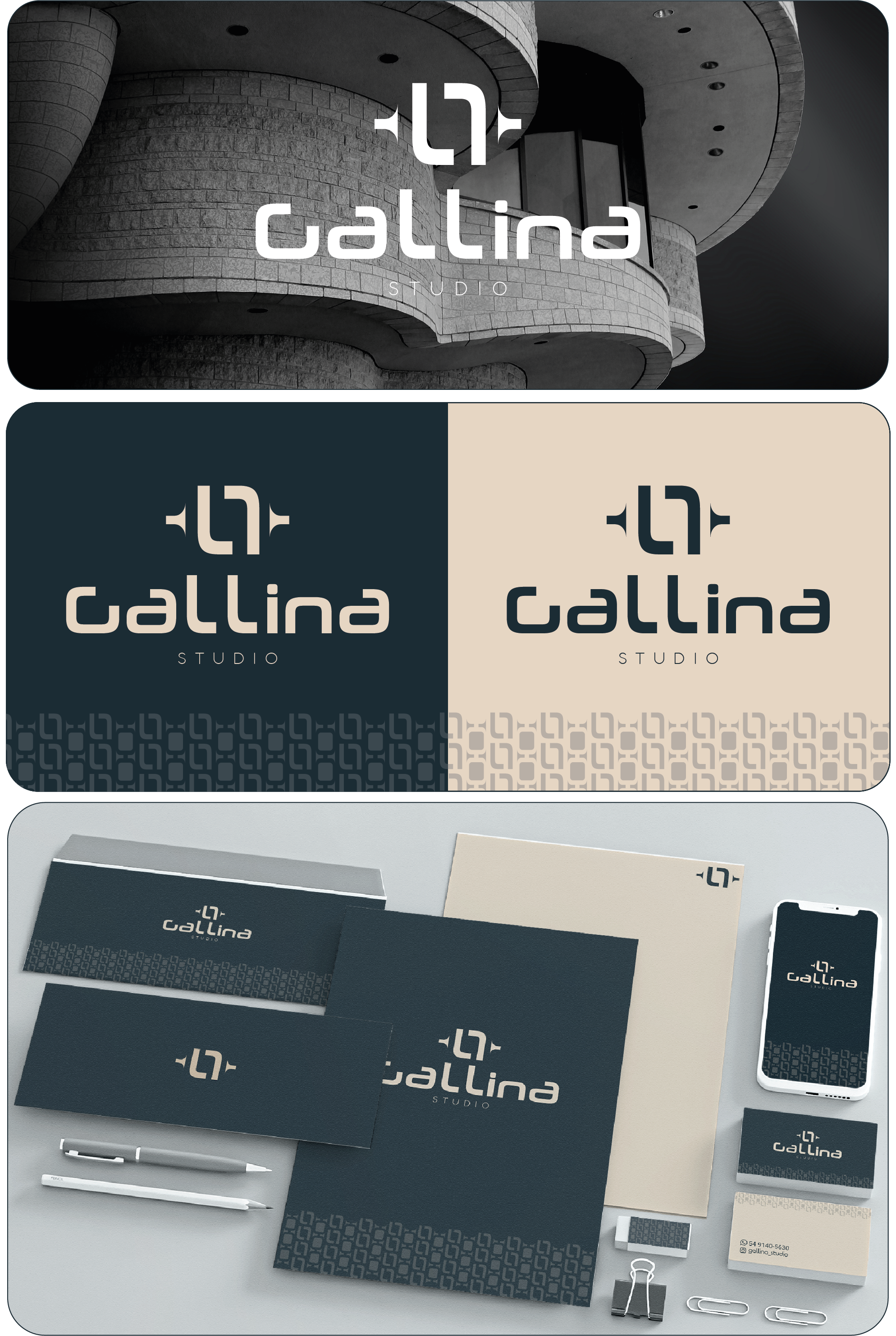 Identidade visual Gallina Studio