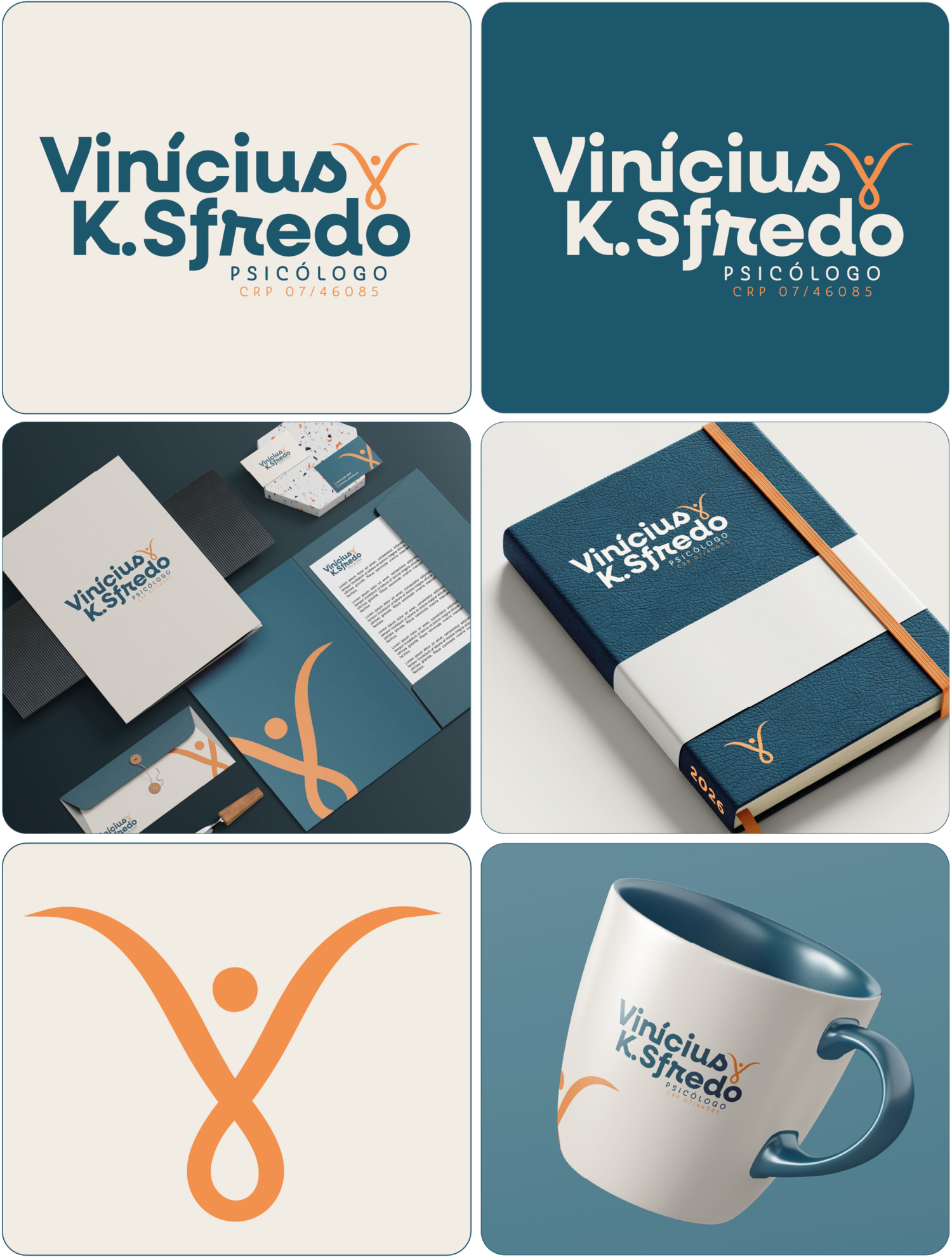 Identidade visual Vinícius K. Sfredo